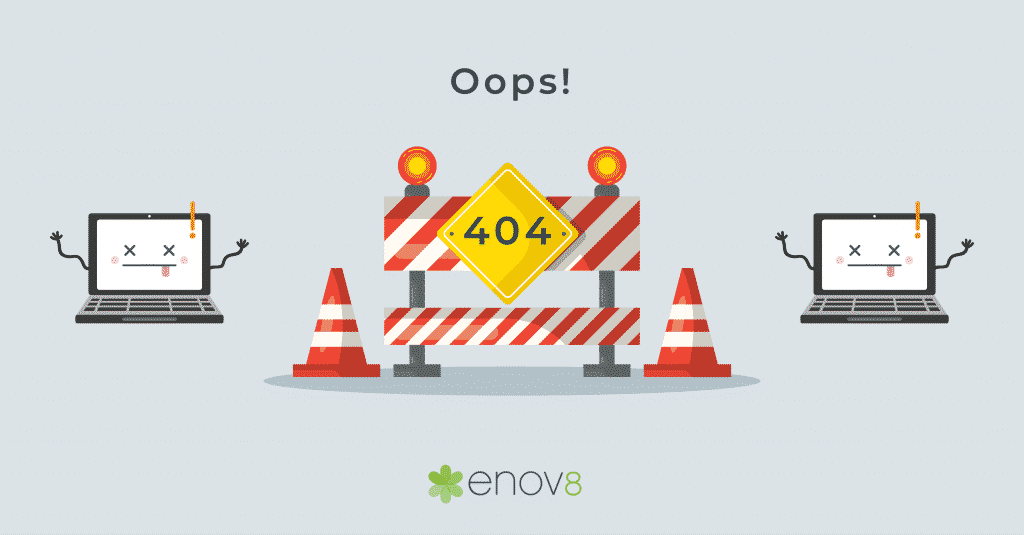 Graphic illustration of 404 error