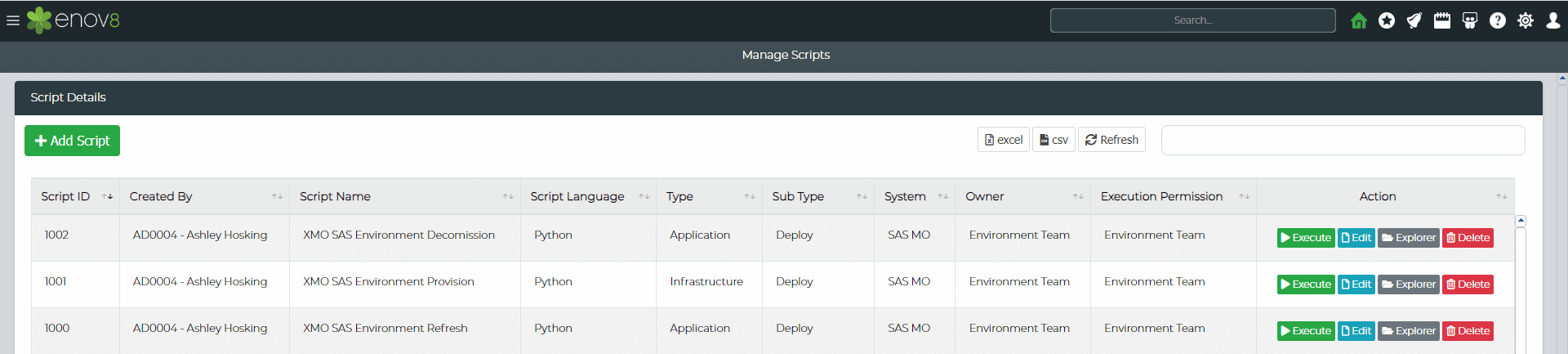 Environment Automation