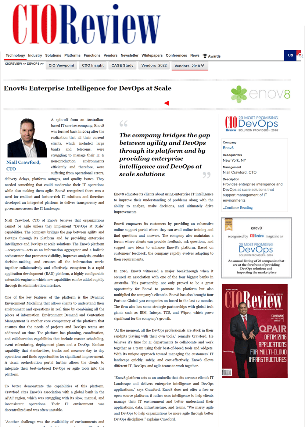 Enov8-CIO-DevOps