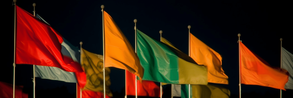 Image of a number of flags