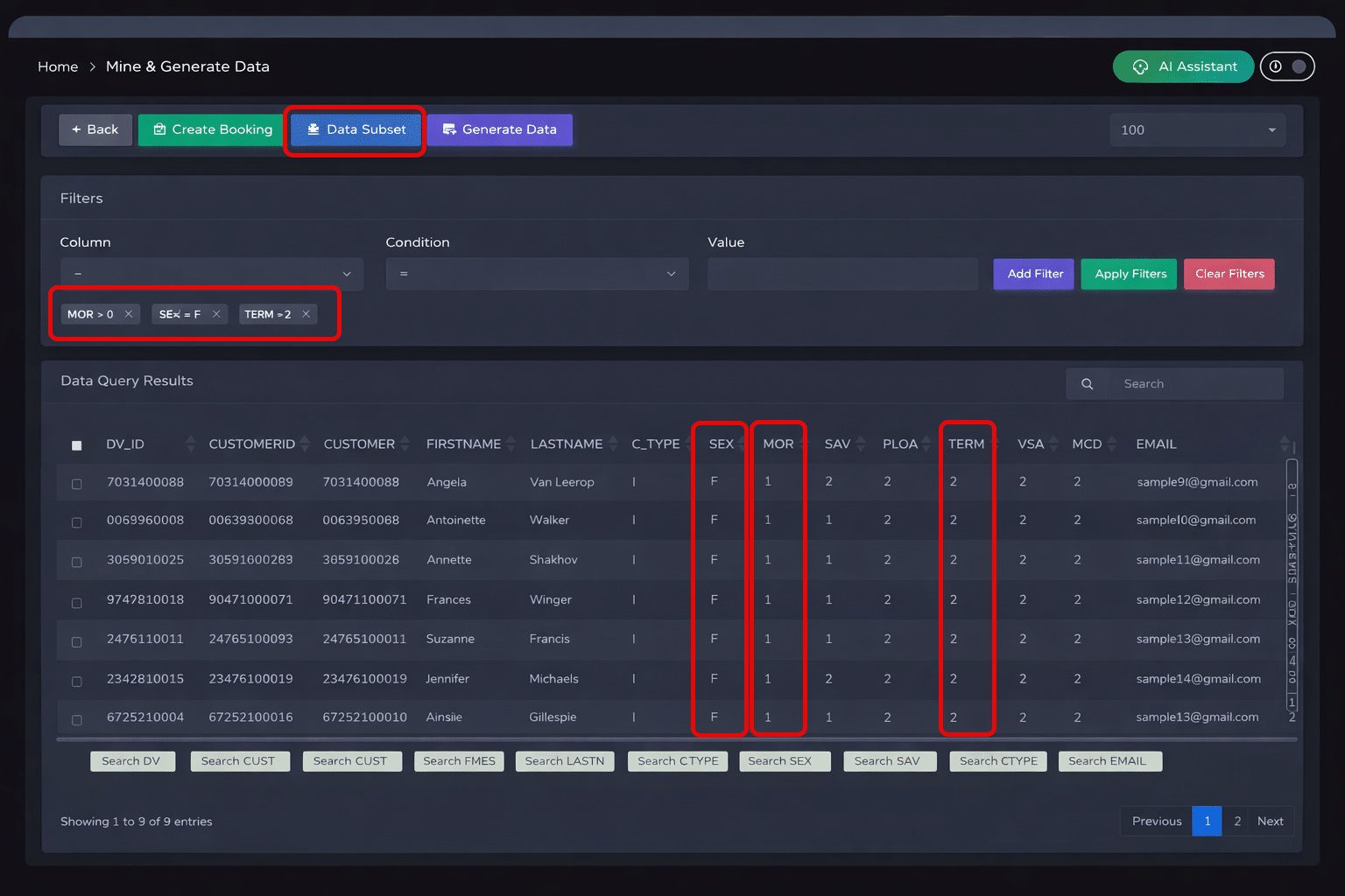 Data Subsetting Data Subsetting