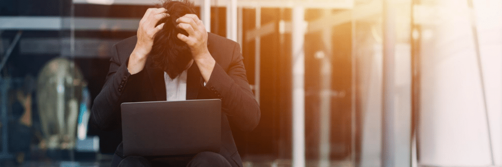 A person worried with release management