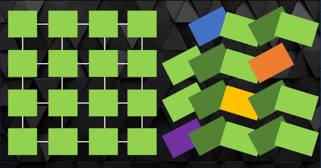 illustration of structured and unstructured data
