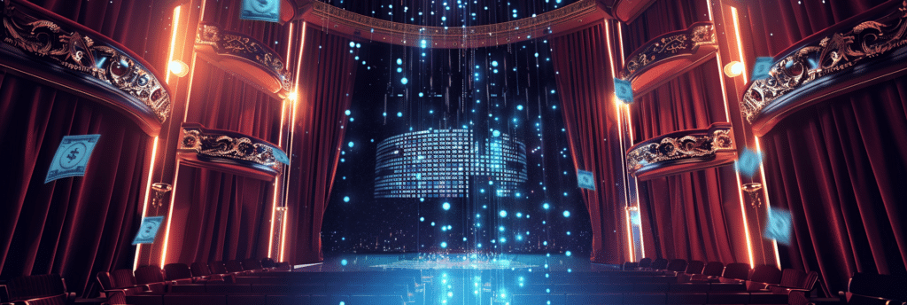Digital illustration of an opera stage
