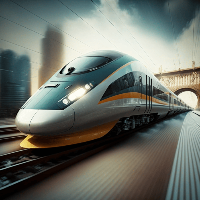 Image of a high speed train