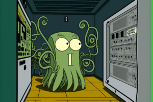 Enov8 Squid Monster. Ministry of Testing.