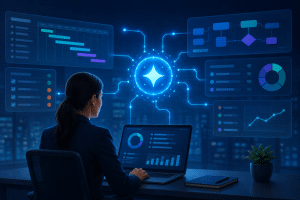 AI in release management can help enterprise teams identify risks, surface dependencies, assess readiness, improve planning, and streamline reporting.