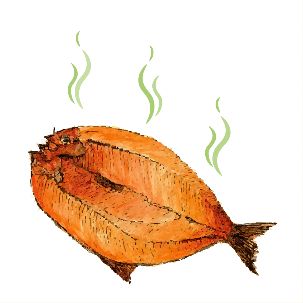 illustration of a smelly fish to represent smelly it environments 